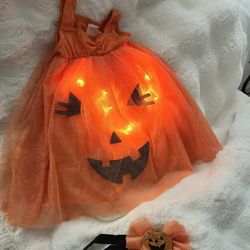 Baby Light Up Pumpkin Dress