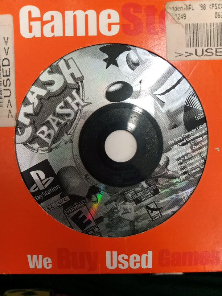 PlayStation Smash Bash Video Game. Original used Game Stop Paper Sleeve.