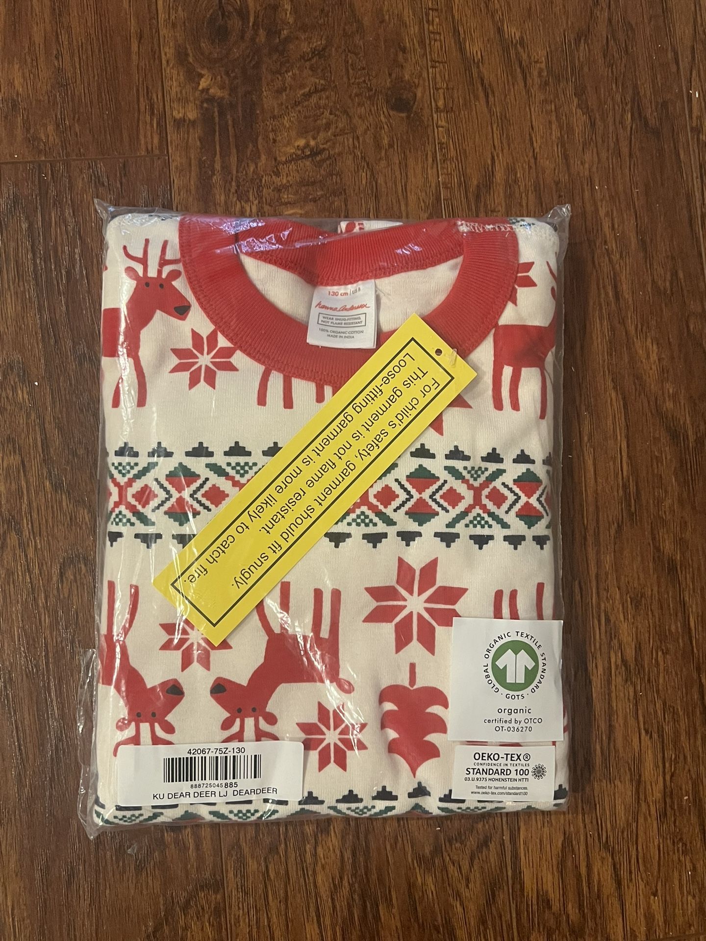 Hanna Andersson Christmas PJs- 130cm Size 8