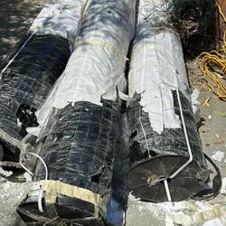 Critterfence Black PVC  Galvanized Steel