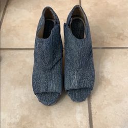 CALVIN KLEIN DENIM WEDGES 