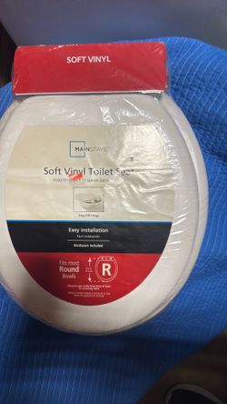 Soft vinyl toilet seat