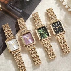 Slick Gold Watch (white)