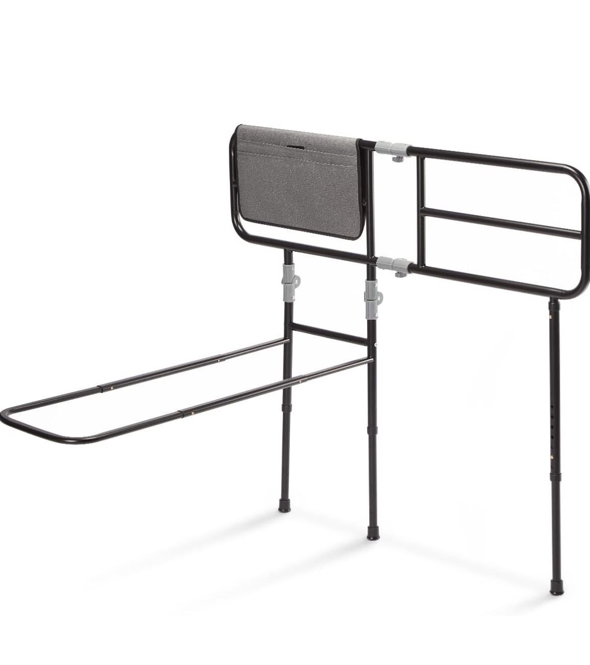 GreenChief Folding Bed Assist Rail for Elderly Adults - Fall Prevention Bed Cane with Adjustable Height, Bed Safety Grab Bar with Storage Pouch, Fit K