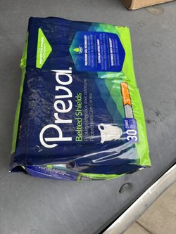 Prevail Belted Shields - 30 Count 60 Packs In Hand One Size, Extra Absorbency)