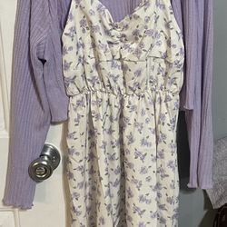 2 Piece Purple Dress 7-8