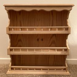 Pine 3-Tier Wall Shelf