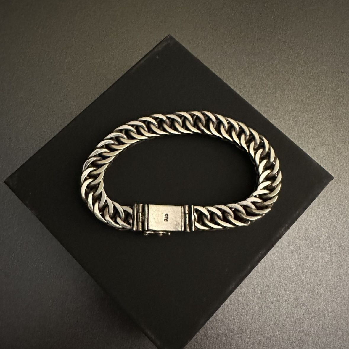 925 sterling silver cuban link Bracelet