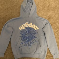 Blue Sp5der Hoodie Size M