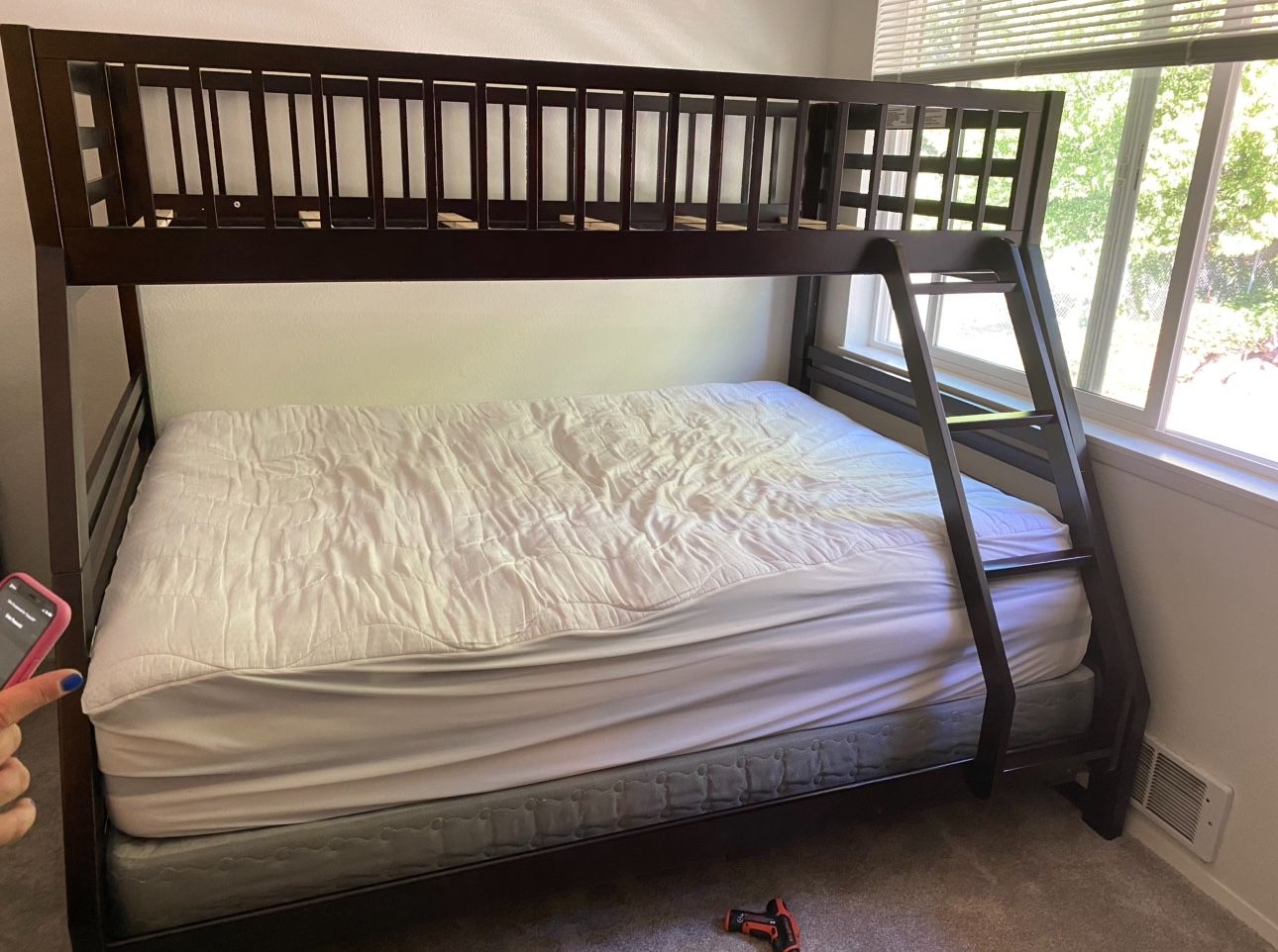 Queen And Twin Bunk Bed Set