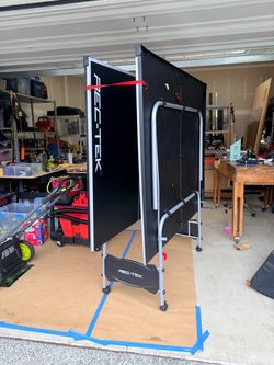 REC-TEK Full-Size Folding Ping-Pong Table – Never Used