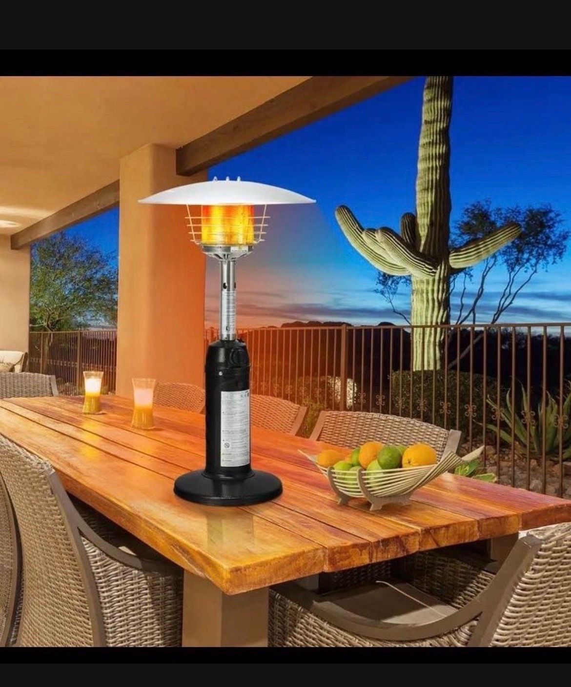 New 38" Tabletop 13000 BTU Patio Heater Portable Propane