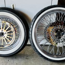 Harley Davidson. 80 Spoke Chrome Traditional Rims 2005 Road King Harley Davidson