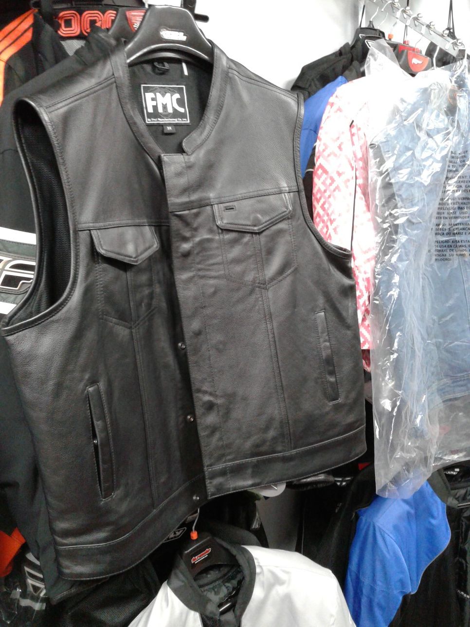 Motorcycle club leather vest