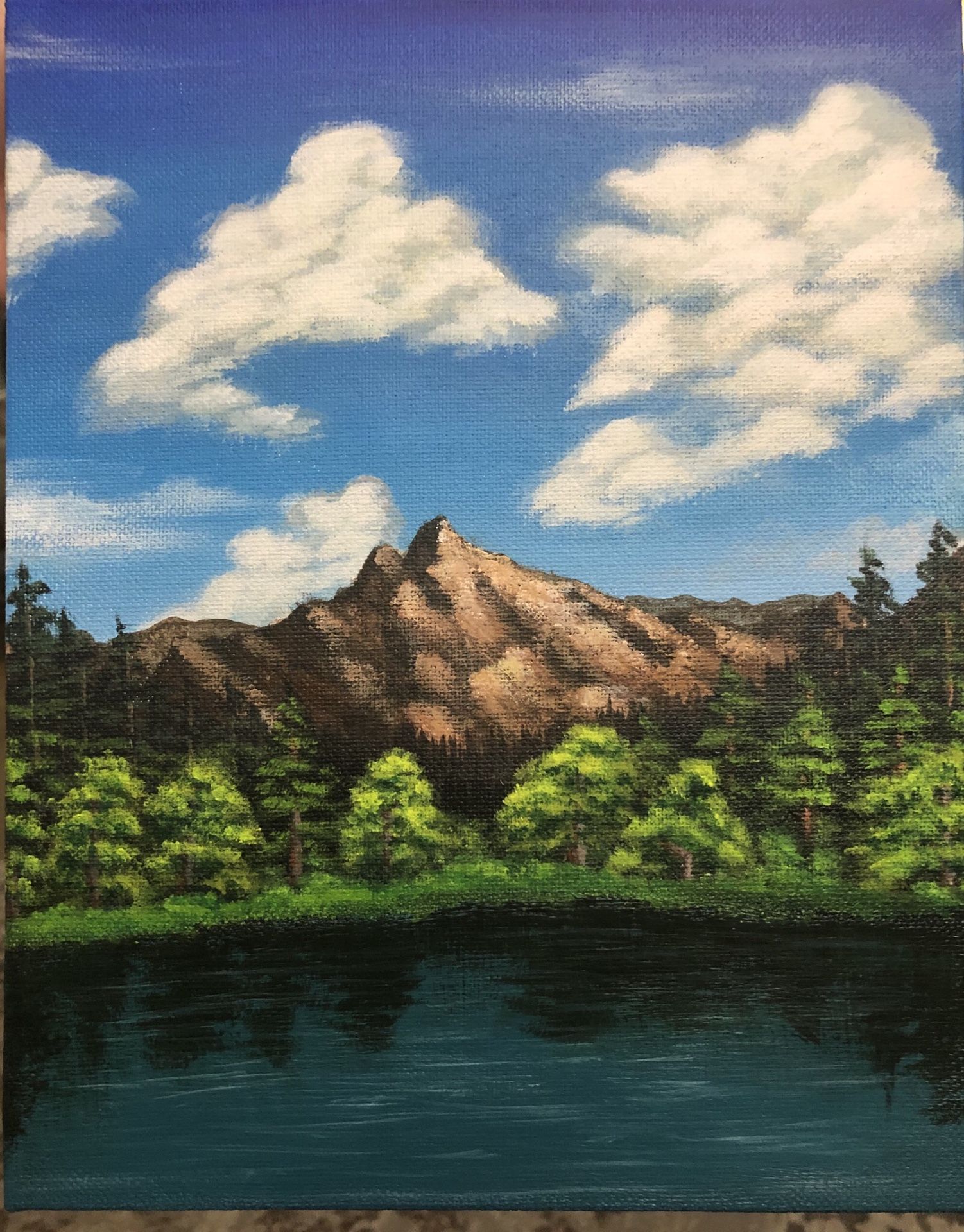 Acrylic painting canvas