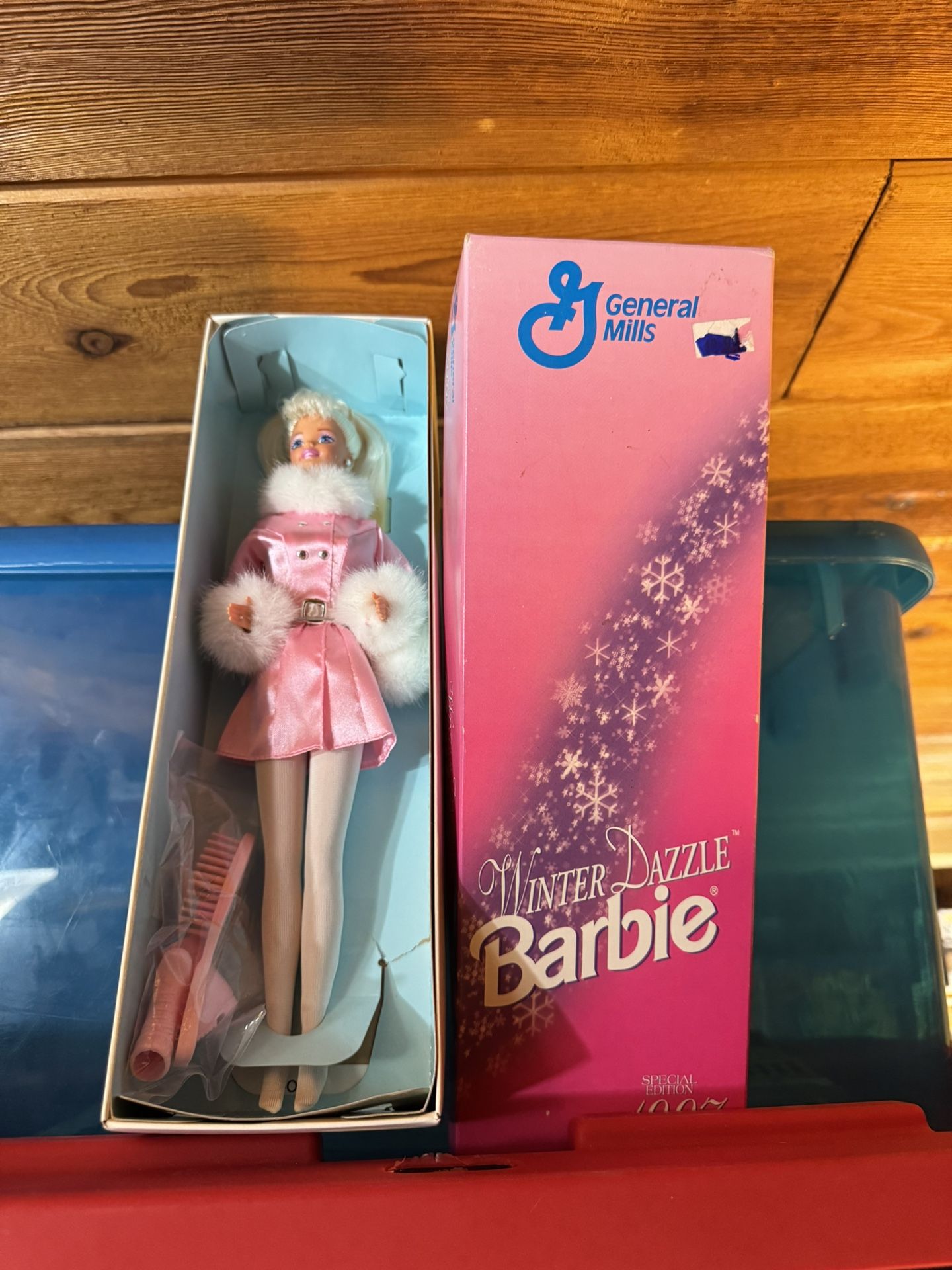 Vintage 1997 Mattel General Mills Special Edition Winter Dazzle Barbie