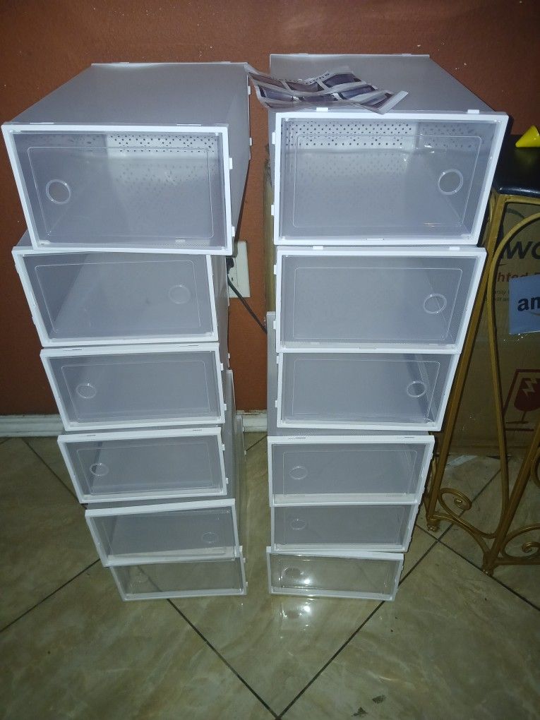 Shoe Boxes 12 Pack Already Assembled New Never Used $25 Firm Price Pick Up In Pomona