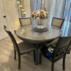 Wood Round Kitchen Table 