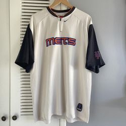 Vintage 90’s Nike New York METS Embroidered MLB Baseball 1/4 Shirt