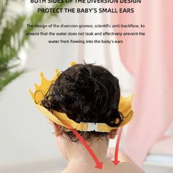 Children Baby Shower Cap Kids Shampoo Bath Wash Adjustable Hair Shield Visor Hat