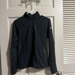 Womens Under Armour Cold Gear Running Fitted Full Zip Jacket Size Medium 