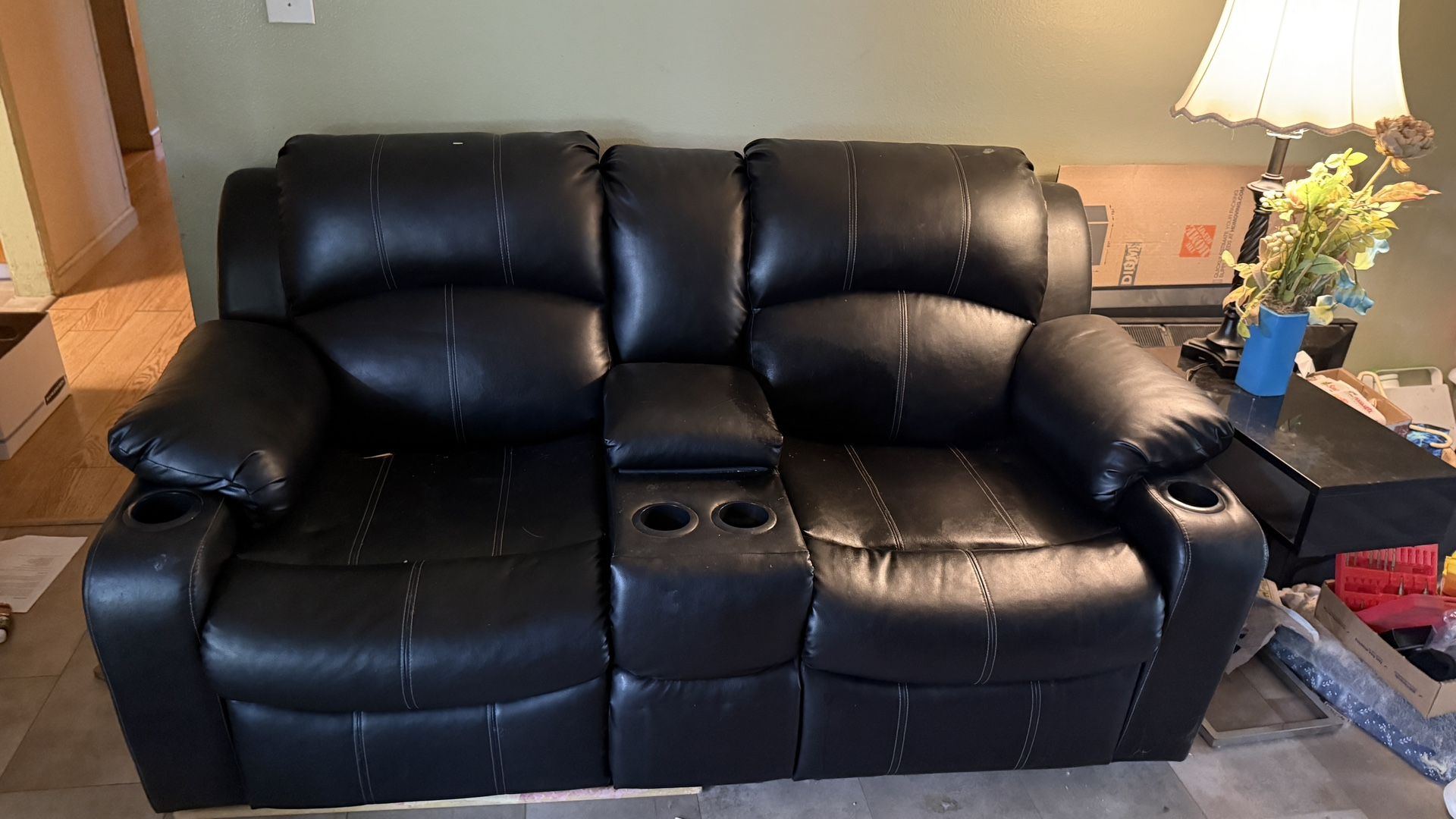 Black Recliner Couch- Need Gone Today!