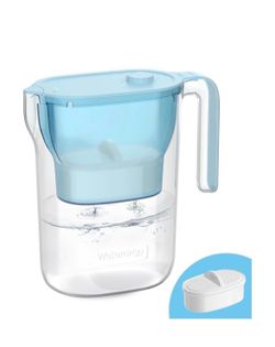 Waterdrop Water Filter Pitcher, 200-Gallon Long-Life, Countertop NSF Certified Water Purifier, Replaces 6,400 Plastic Water Bottles a Year, Reduces
