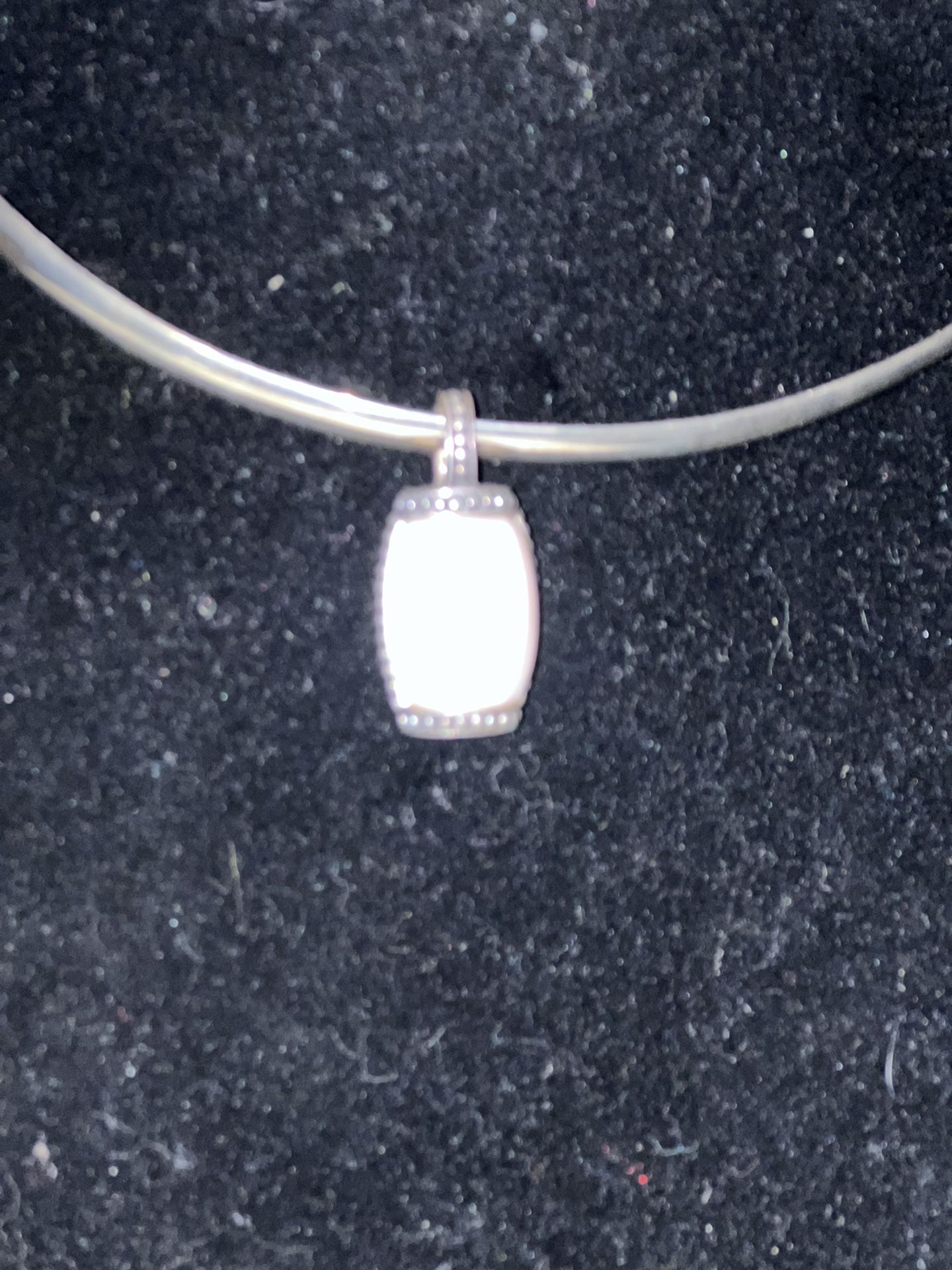 Pink Pearl And Black Alibaster Pendant