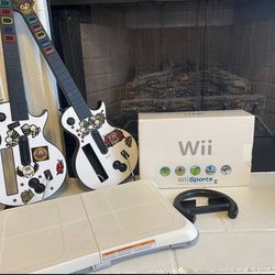 Wii Intendo Sport - Guitar Hero - Nintendo Wheel Black - Balance Board - Games