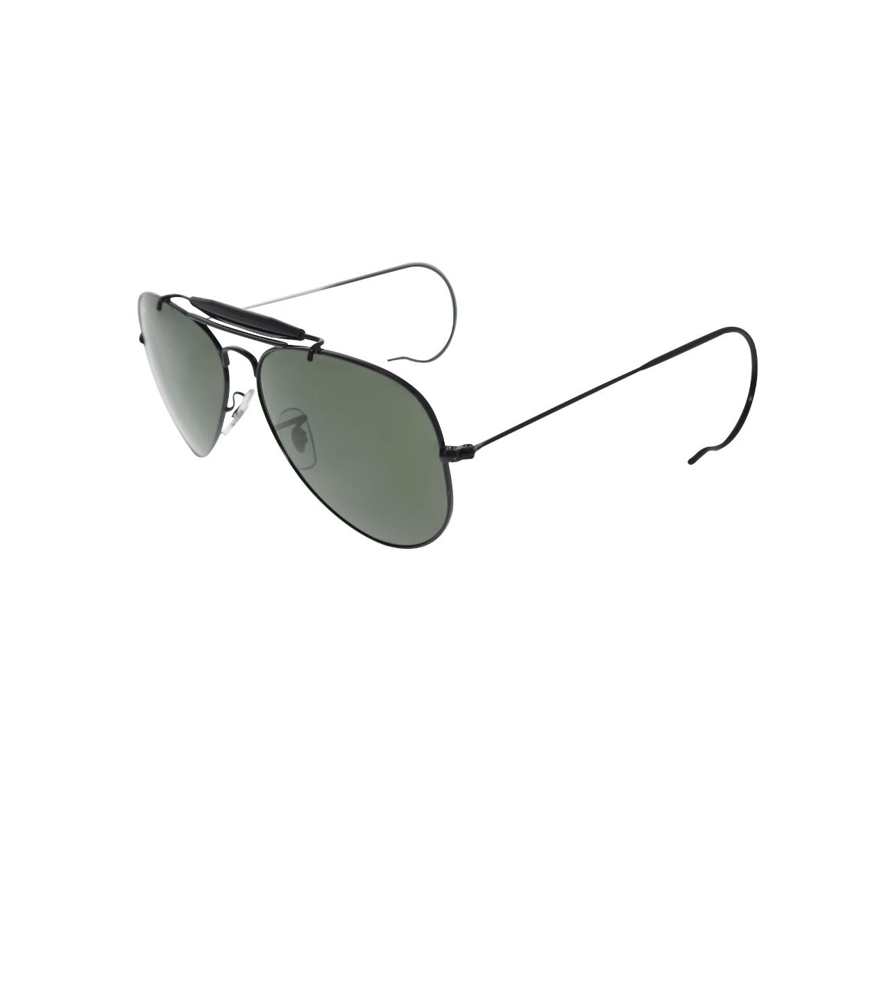 Ray-Ban Men's Outdoorsman RB3030-L9500-58 Black Aviator Sunglasses