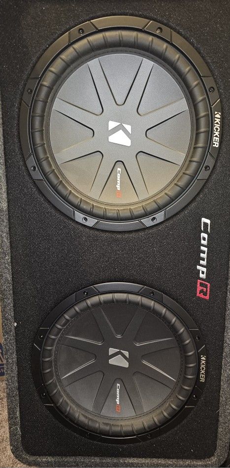 12" Kicker Comp R Subwoofer Insulated Box