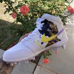 Custom Hand Painted Football Cleats