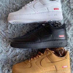 All size supreme Air forces