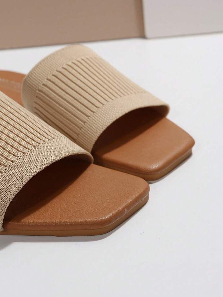 Women Plus Size Summer New Open Toe Flat Sandals, Beach Strap Breathable Slipper