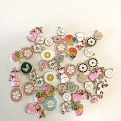 45pcs Beautiful Charm Enamel For Jewelry Making 