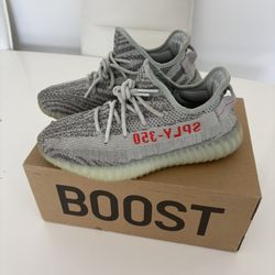 Yeezy 350 v2 Blue Tint Lightly Used 