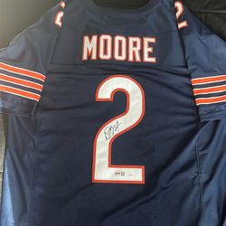 SIGNED DJ Moore Jersey