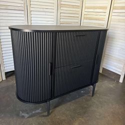 39.4" Filing Cabinet for Home Office, 2 Drawer File Cabinet, fit Legal/Letter/A4 Size, Modern Fluted Filing Cabinets with 2 Sliding Door Storage, Prin