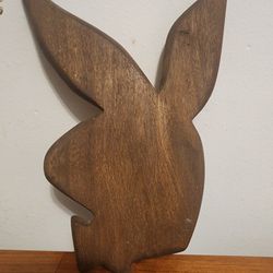 Playboy Bunny - Stained Wood 11"