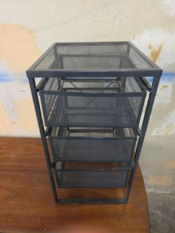 Lightweight Metal mesh three drawer cabinet