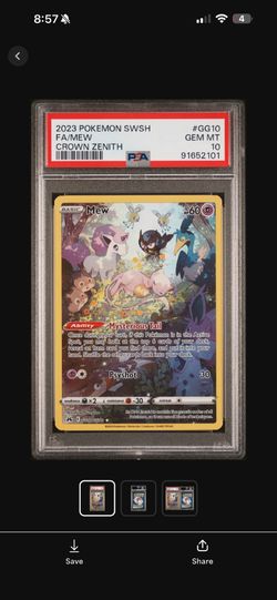 Mew Crown Zenith PSA 10