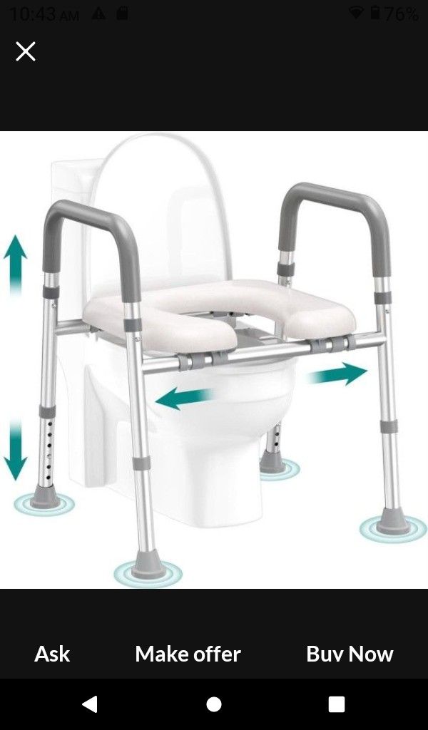 RAISED TOILET SEAT