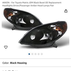 toyota matrix headlight right and left.