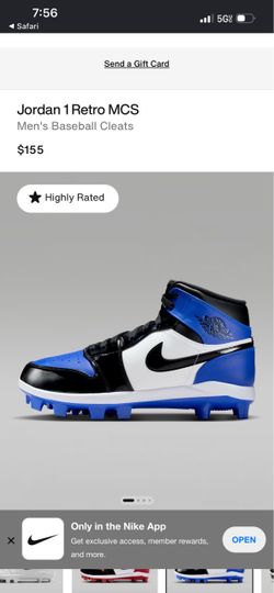 Jordan 1 Retro MCS Men's Baseball Cleats