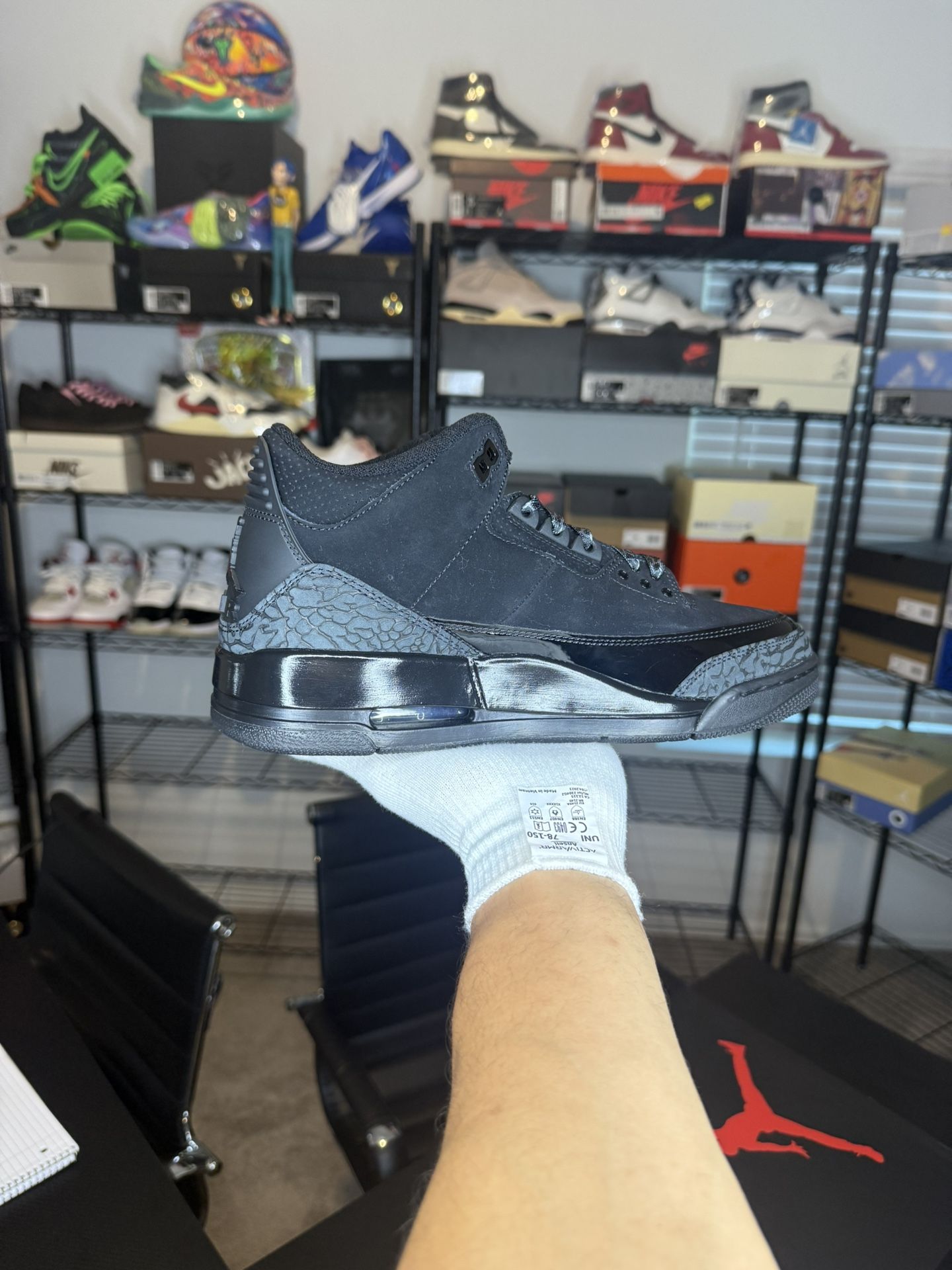 Jordan 3 Black Cat - Size 9 - Brand New 🔥