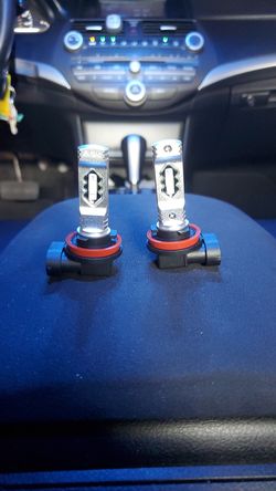 Alla Lighting 3600lm Xtreme Super Bright H16 H8 H11 LED Fog Light Bulbs 8000K Ice Blue 12V ETI 56-SMD DRL Replacement