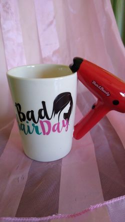 Hair Dryer 3D Handle Coffee Mug!