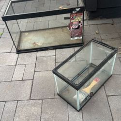 Two Reptile Or Fish Tanks