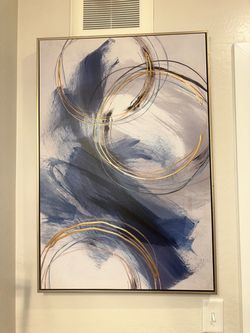Abstract Canvas Wall Art with frame