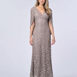 Azazie UpStudio “mocha”color Lace Sequined Gown New With Tags